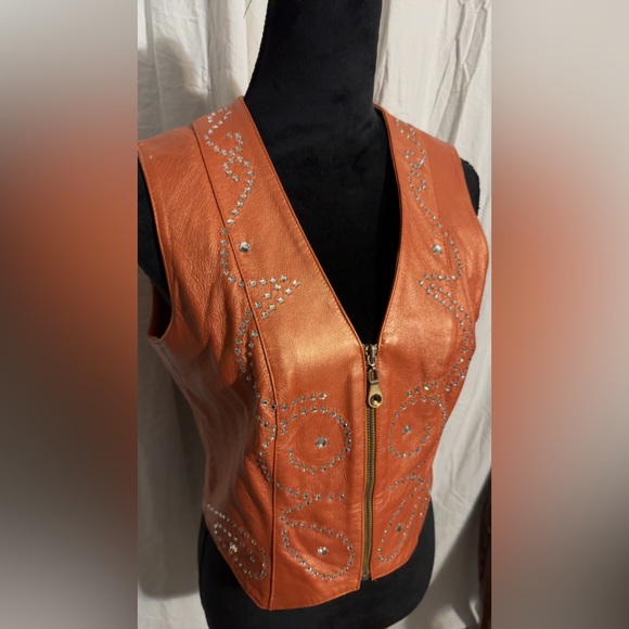 Orange Rodeo Queen Vest - Picture 2 of 3